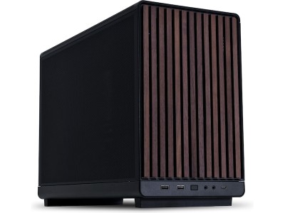 Lian Li A3-mATX WD, MicroATX - Svart/Valnöt