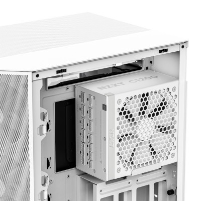 NZXT C1200 Gold, 1200W, ATX 3.1, 135 mm fläkt, 80PLUS Gold, löstagbara kablar - Vit#6