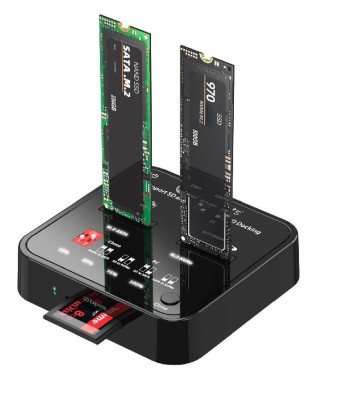CoreParts USB3.2 Type-C (10Gbps) M.2 SATA/NVMe SSD Clone Docking