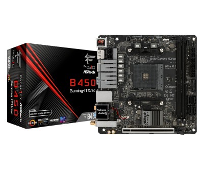 ASRock Fatal1ty B450 Gaming-ITX/ac, AMD Socket AM4, Mini-ITX, 1xPCIe, 2xDDR4, 1xM.2, HDMI/DP, USB-C, WiFi 5, Bluetooth#7