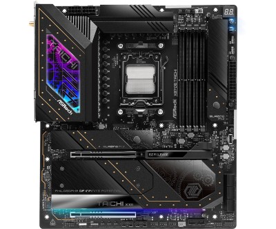 ASRock X870E Taichi Moderkort Socket-AM5, DDR5, ATX, 2xPCIe 5.0, 5G LAN, Wi-FI 7, Bluetooth, 2xUSB 4#7