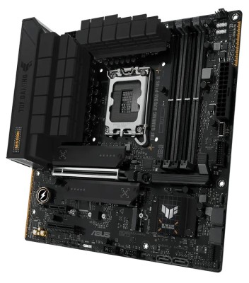 Asus TUF GAMING B760M-PLUS II, Intel LGA1700, PCI Express, MicroATX, 4xDDR5, 3xM.2 + SATA3 RAID, HDMI/DP, USB-C, 2.5Gbe LAN, Aura Sync RGB