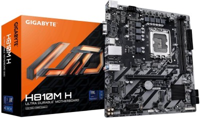 Gigabyte H810M H, Intel LGA1851, MicroATX, 2xDDR5, PCI Express, M.2 + SATA3, VGA/HDMI, LAN, RGB Fusion