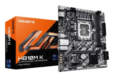 Gigabyte H810M K, Intel LGA1851, MicroATX, 2xDDR5, PCI Express, M.2 + SATA3, HDMI/DP, LAN, RGB Fusion