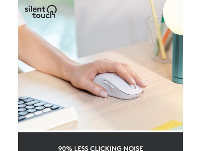 Logitech Signature M650 Large Left-handed, 2000 dpi, RF/Bluetooth, vänsterhänt - Off White#4