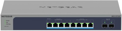 Netgear MS510TXUP Multi-Gigabit Smart Switch, 4-port 2.5GbE + 4-port 10GbE (samtliga 8 portar Ultra60 PoE++) + 2x10Gbe SFP+, rackmonterbar, 295W