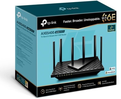 Trådlös router TP-Link Archer AXE75, WiFi 6E AXE5400, Tri-Band, 4xGigaLAN#3