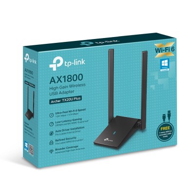 Nätverkskort TP-Link Archer TX20U High Gain Wireless AX1800, WiFi 6, USB#5