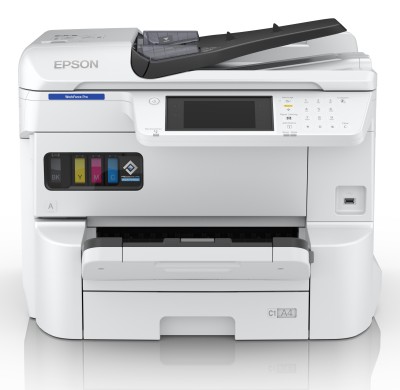 Epson WorkForce Pro EM-C7100DWF, A3 skrivare + scanner + kopiator + fax, 25/24 ppm ISO, 800x2400 dpi scanner, display, duplex, AirPrint, USB/LAN/WiFi#1