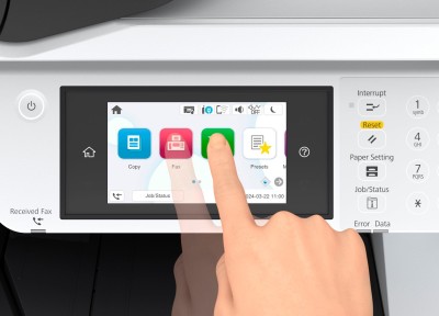 Epson WorkForce Pro EM-C7100DWF, A3 skrivare + scanner + kopiator + fax, 25/24 ppm ISO, 800x2400 dpi scanner, display, duplex, AirPrint, USB/LAN/WiFi#3