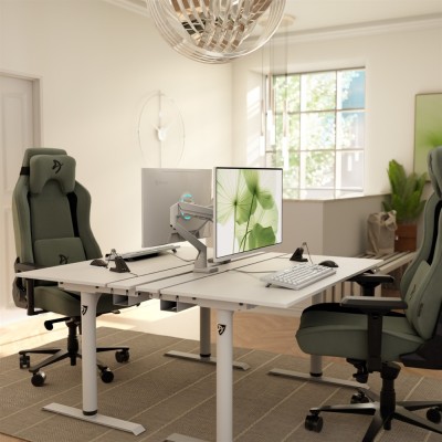 Arozzi Arena Nordico, elektriskt justerbart 71-115 cm - Vit#5