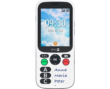 Doro 780X - Svart/vit
