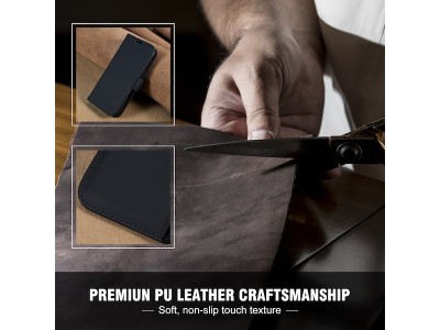 iiglo iPhone 16 PLUS Plånboksfodral (svart)#5