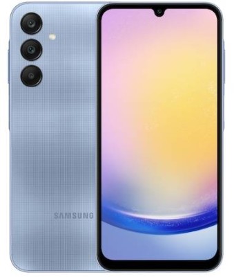 Samsung Galaxy A25, 128 GB, 6.45" FHD+ 120Hz, 50/8/5/13 Mpixel, MicroSD, Dual SIM, Android - Blå