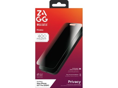ZAGG InvisibleShield Glass Elite Privacy - Skärmskydd för mobiltelefon - glas - med sekretessfilter - 2-vägs - för Apple iPhone 16 Pro Max#4