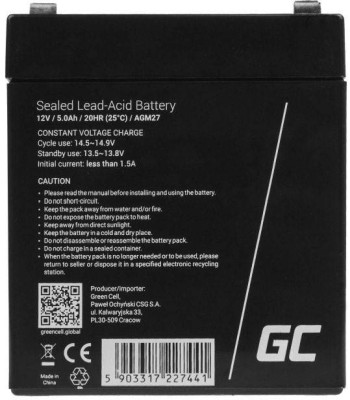 Green Cell AGM27 12V/5Ah#2