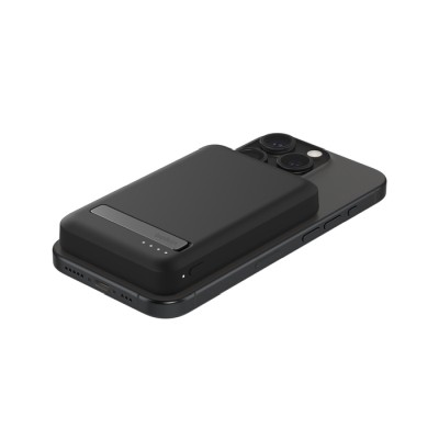Belkin BoostCharge Pro - Trådlös powerbank - magnetisk med Qi2 - 5000 mAh - 15 Watt - Fast Charge (24 pin USB-C) - på kabel: USB-C - svart#6