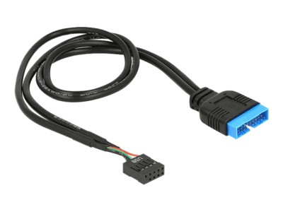 Delock Cable USB 2.0 pin header F > USB 3.0 pin header M 45 cm