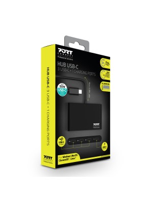 PORT Designs USB-C to 3-port USB-C + 1 USB-C PD Hub#4