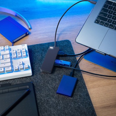 USB-C-hub Hyper HyperDrive Flex 8 Port Hub, 1xHDMI, 2xUSB-C, 2xUSB-A, kortläsare SD/MicroSD - Svart#5