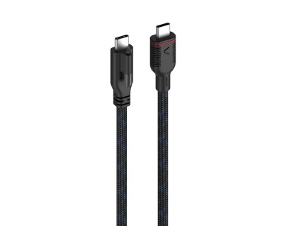 Unisynk Cable for Pro AV Dock | Full featured | 240W PD | USB-C - USB-C | 3.1 Gen 2 | DP Alt Mode | Tygklädd | 3m | Svart