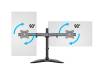 Bordsstativ Multibrackets M Deskstand Basic Dual för 2 skärmar 15-27" - Svart#11