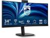 34" Philips 34B2U3600CH/00, Curved VA 3440x1440, 4 ms, 120 Hz, 1500R, höjdjusterbar, HDMI/DP/USB-C 90W, LAN, högtalare, webbkamera, USB 3.2-hubb, 5 års garanti