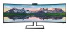 49" Philips 499P9H/00, VA Curved 5120x1440, 5 ms, höjdjusterbar, 2xHDMI/DP/USB-C 65W, USB-hubb, högtalare, webbkamera