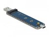Externt kabinett DeLOCK USB-A/USB-C till M.2 NVMe PCIe SSD, USB 3.2 Gen 2 10Gbps#3