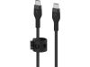 Belkin USB-C till USB-C kabel 1m Flätad - Svart#2
