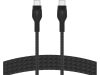 Belkin USB-C till USB-C kabel 1m Flätad - Svart#3