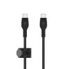 Belkin USB-C till USB-C kabel 2m Flätad - Svart#1
