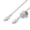 Belkin USB-C till USB-C kabel 2m Flätad - Vit#3