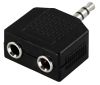 Splitter 3,5 mm stereo hane till 2x3,5 mm stereo hona#3