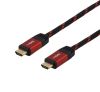 Deltaco Gaming HDMI monitorkabel 3m - Flätad#1