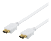 HDMI-kabel Deltaco, Ethernet, 4K@30Hz, 15 meter - Vit
