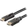 HDMI-kabel, aktiv, 4K/3D, 20 meter - Svart