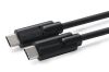 MicroConnect USB-C 3.2 Gen.2, 20Gbps, 100W, 0,5m - Svart#1