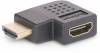 Adapter HDMI hane till hona, StarTech, 4K@60Hz, vinklad höger - Svart#1