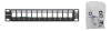 10" Patchpanel Deltaco, 12 portar, Keystone, 1U, metall - Svart#2