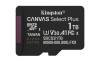 Micro Secure Digital SDXC 1 TB Kingston Canvas Select Plus Gen3, 150 MB/sek läs, Class 10, A1, UHS-I U1#1