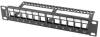 10" Patchpanel Lanberg, 12 portar, Keystone, 1U, metall - Svart#1