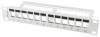10" Patchpanel Lanberg, 12 portar, Keystone, 1U, metall - Grå