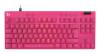 Logitech PRO X TKL RAPID Wired Gaming Keyboard Linear, Lightsync RGB - Rosa