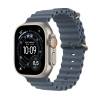 Apple Watch Ultra 3&nbsp;GPS + Cellular&nbsp;49mm&nbsp;Naturlig Titanboett med Ankarblå Havsband
