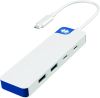 USB-C-hub Hyper HyperDrive Flex 4 Port Combo Hub, 2xUSB-C/2xUSB-A - Vit/Blå#1