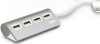 USB 2.0-hub PORT Designs, 4xUSB 2.0 - Silver/vit#1