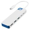 USB-C-hub Hyper HyperDrive Flex 5 Port Hub, 1xHDMI, 2xUSB-C, 2xUSB-A - Vit/Blå#1